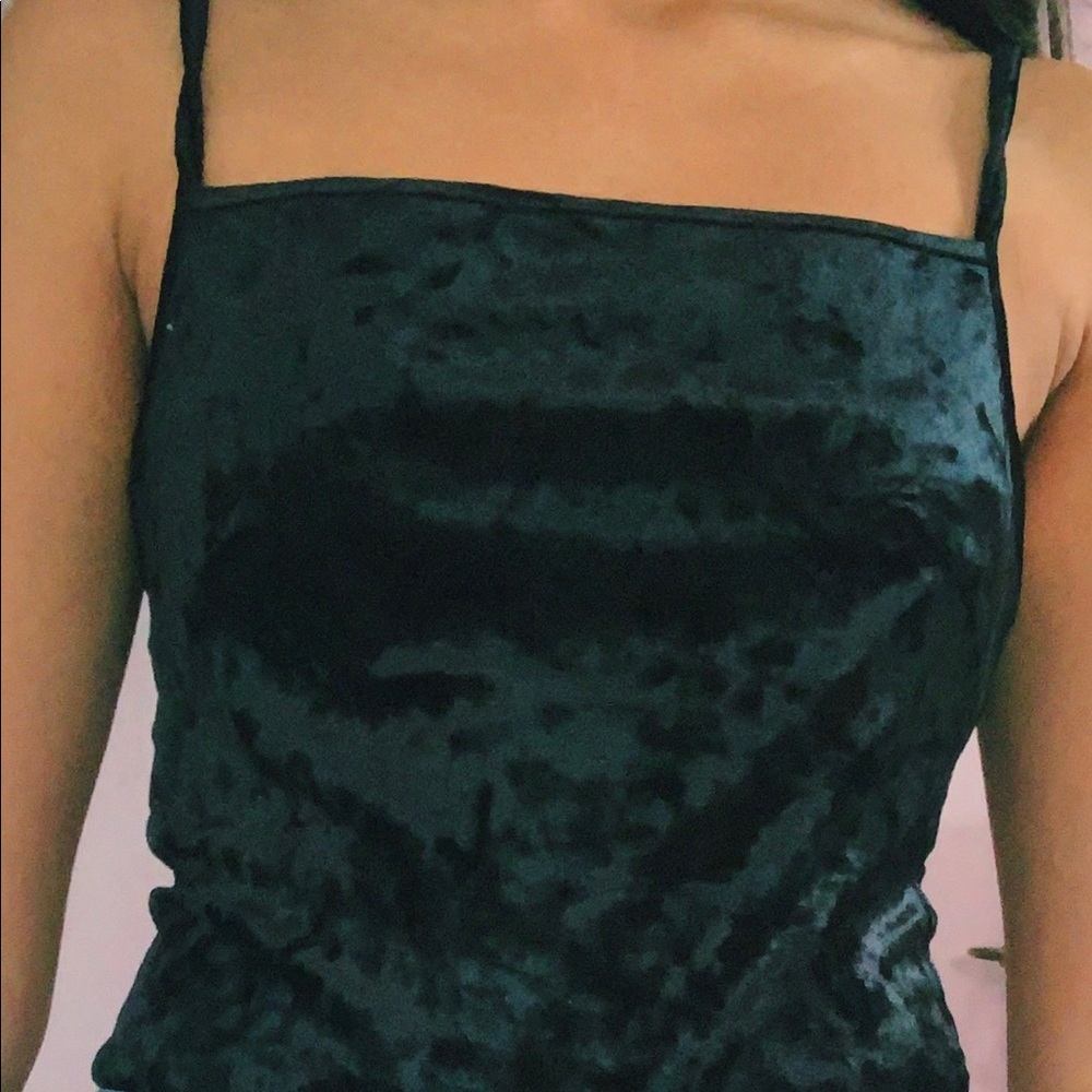 Velvet body-suit